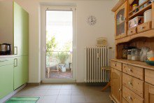 K�che mit Zugang zur Loggia RUHIG - GEM�TLICH - IDYLLISCH - Wohnen am Waldrand von Heidelberg-Boxberg