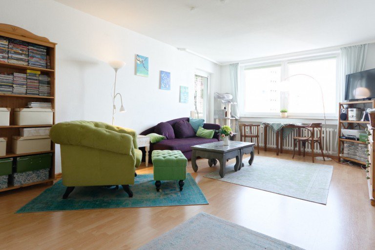 Wohnzimmer Heidelberg Dachgeschosswohnung RUHIG - GEM�TLICH - IDYLLISCH - Wohnen am Waldrand von Heidelberg-Boxberg