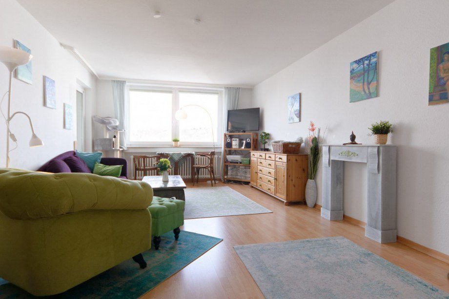 Wohnzimmer Dachgeschosswohnung Heidelberg